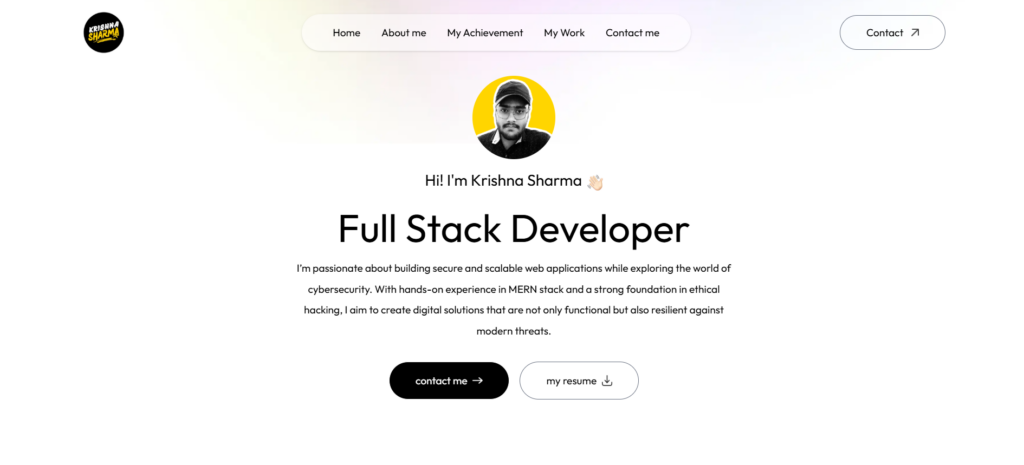 Krishna Sharma - portfolio - 0