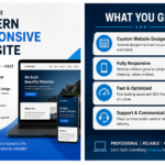 I will create a modern responsive landing page or portfolio website using HTML, CSS, and AI-assisted development tools. - Remote