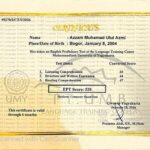 English Certificate
