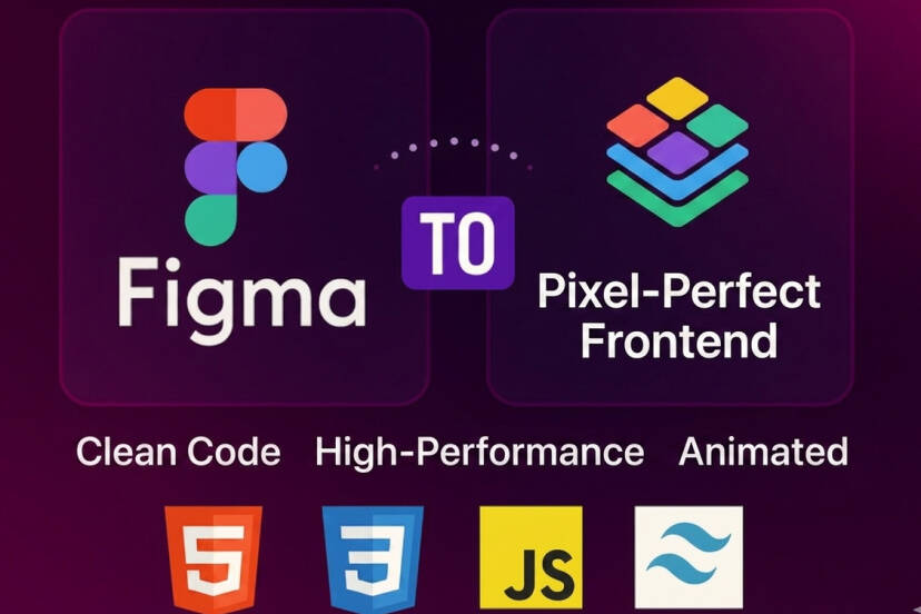 I will convert your Figma design into a responsive website - portfolio - 0