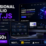 I will create your modern professional portfolio with Next.js, responsive and SEO optimized - Remote