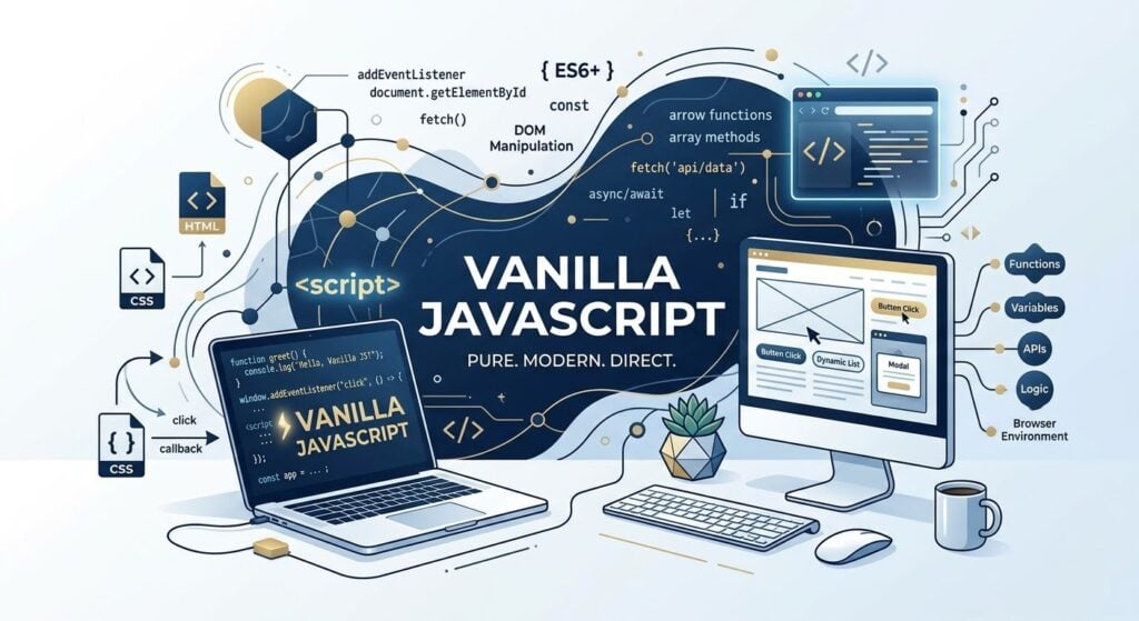 سأقوم ببرمجة تطبيقات الويب والأنظمة بإستخدم Vanilla JS بأمان عالي مع التركيز على الأداء العالي والأمان - portfolio - 0