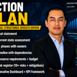 I will create a strategic action plan with milestones and risk assessment