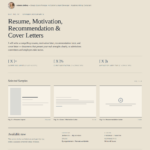 I will write a compelling resume, motivation letter, recommendation letter, and cover letter