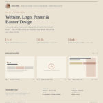 I will design a professional website, logo, poster, and banner for your brand