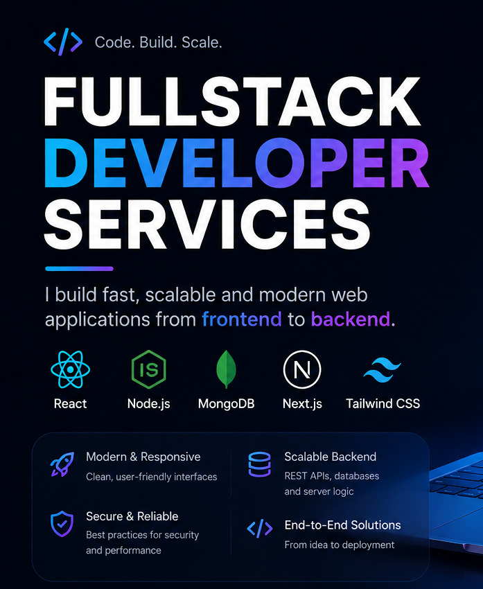 i will create a modern visually appelaing fullstack website in 7 days - portfolio - 0