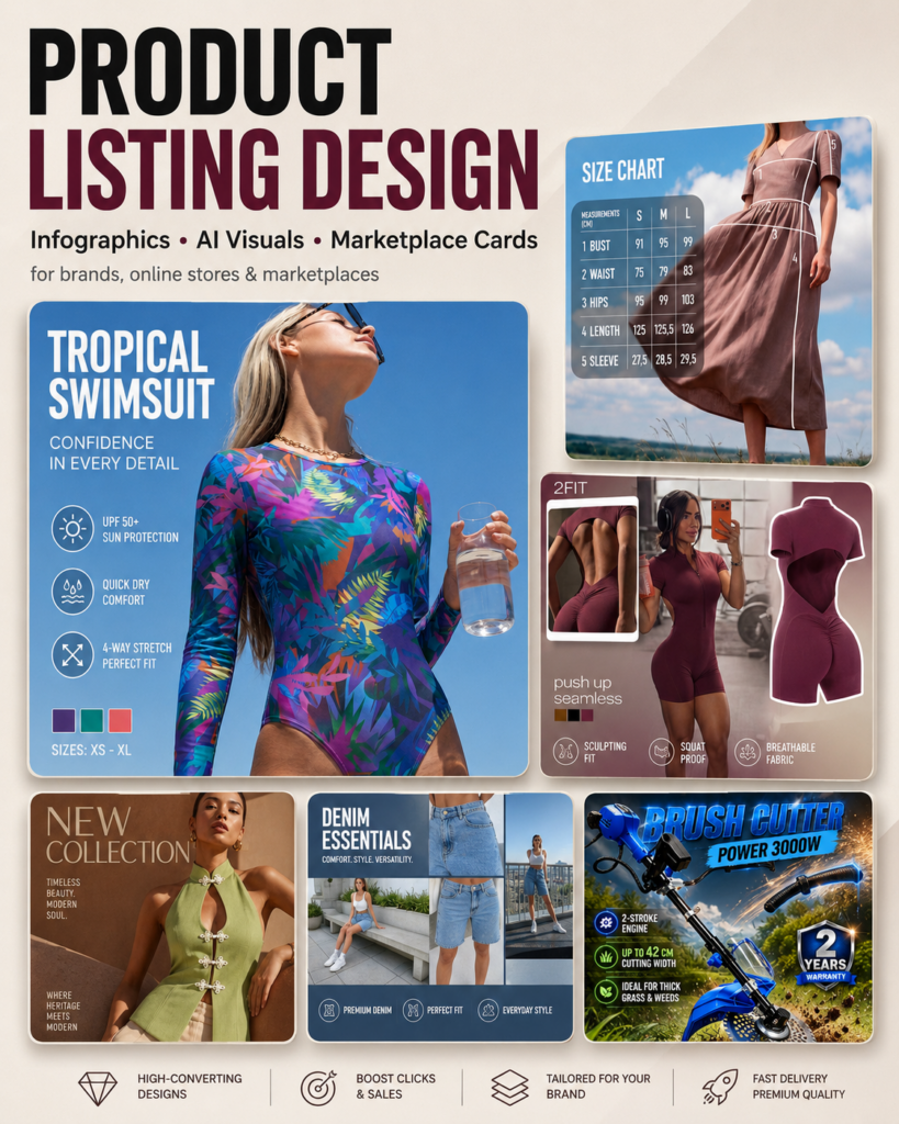 I will design high-converting product listing images and marketplace infographics - portfolio - 2