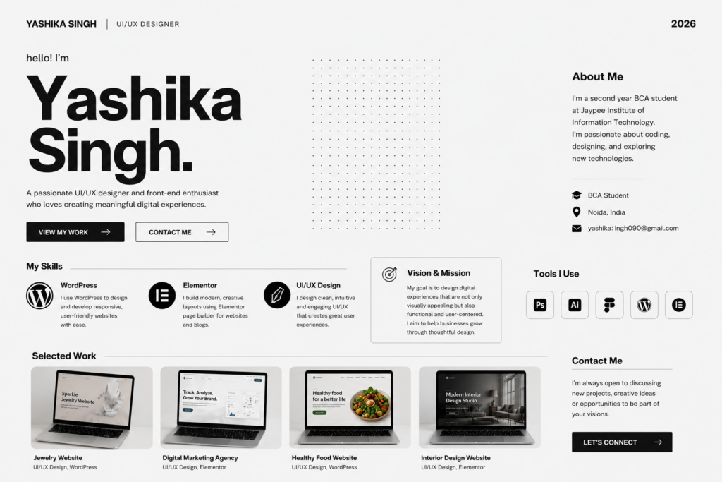 Yashika Singh - portfolio - 0