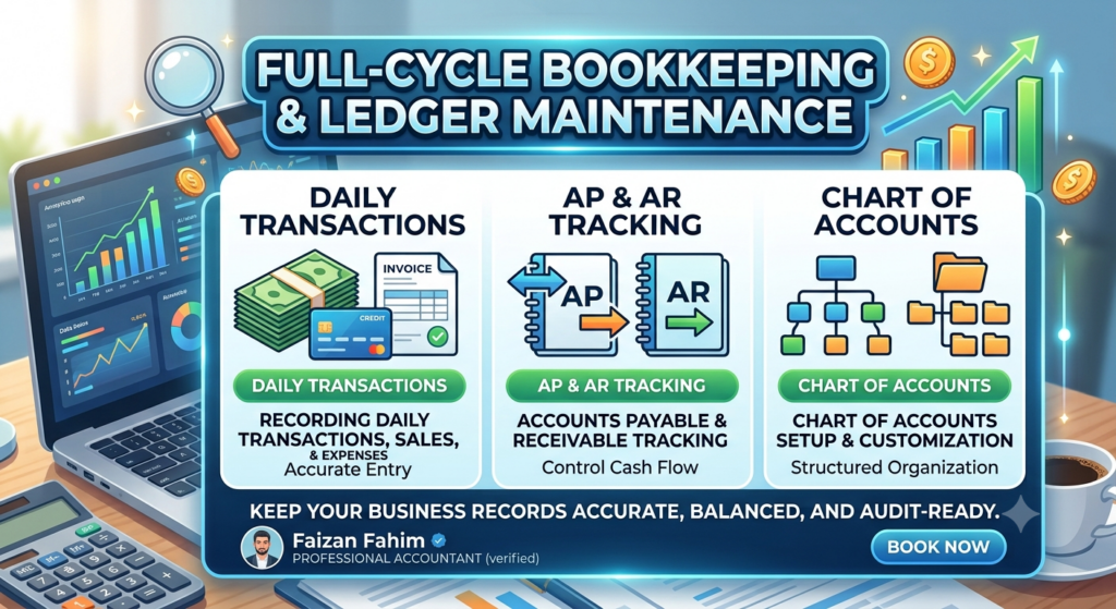 Daily & Monthly Bookkeeping - portfolio - 0