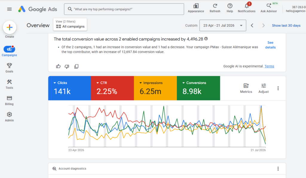 Google Ads campaign management - portfolio - 0