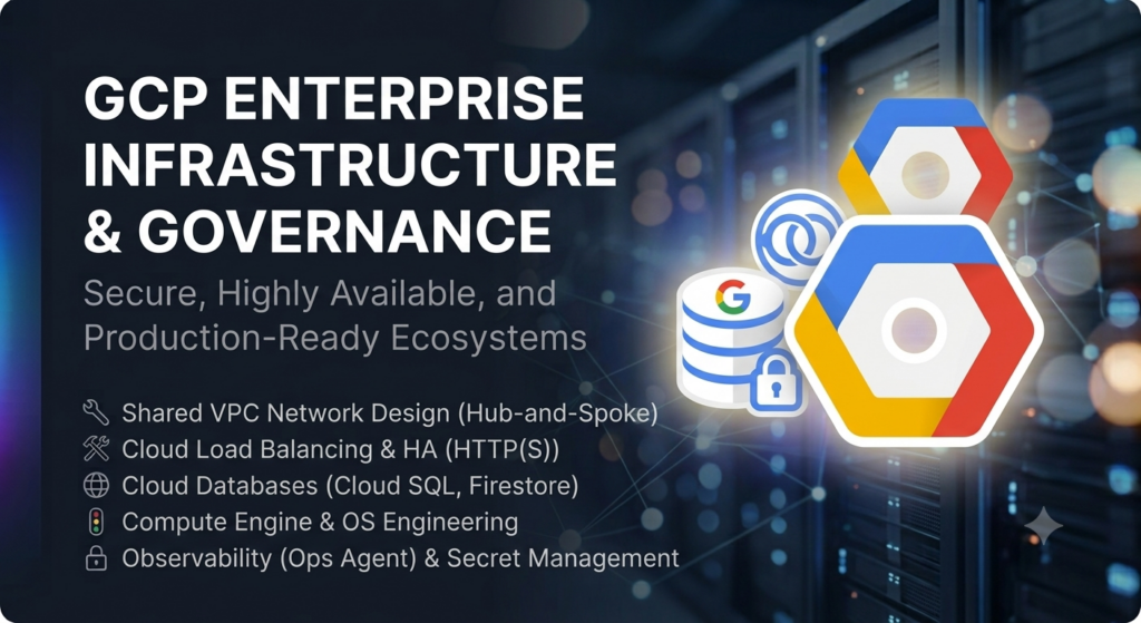 سأصمم بنية GCP المشتركة VPC، وتوازن الأحمال السحابية، وقواعد البيانات، وبنية DevOps التحتية - portfolio - 0