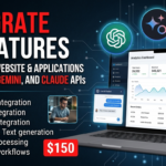 I will integrate AI features using OpenAI, Gemini, and Claude APIs