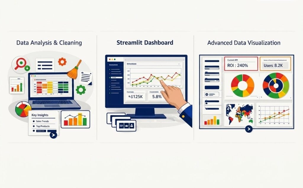 سأحلل بياناتك وأبني لوحات تحكم تفاعلية بلغة بايثون - portfolio - 1