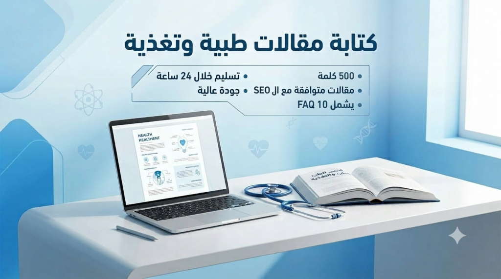 كتابة مقال طبي وتغذوي موثق بالمصادر العلمية + SEO + 10 FAQ - portfolio - 0