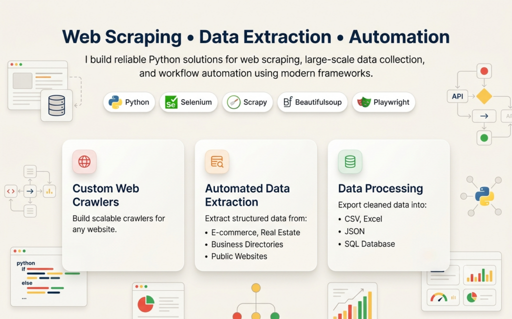 I will do web scraping, data extraction, and process automation - portfolio - 1