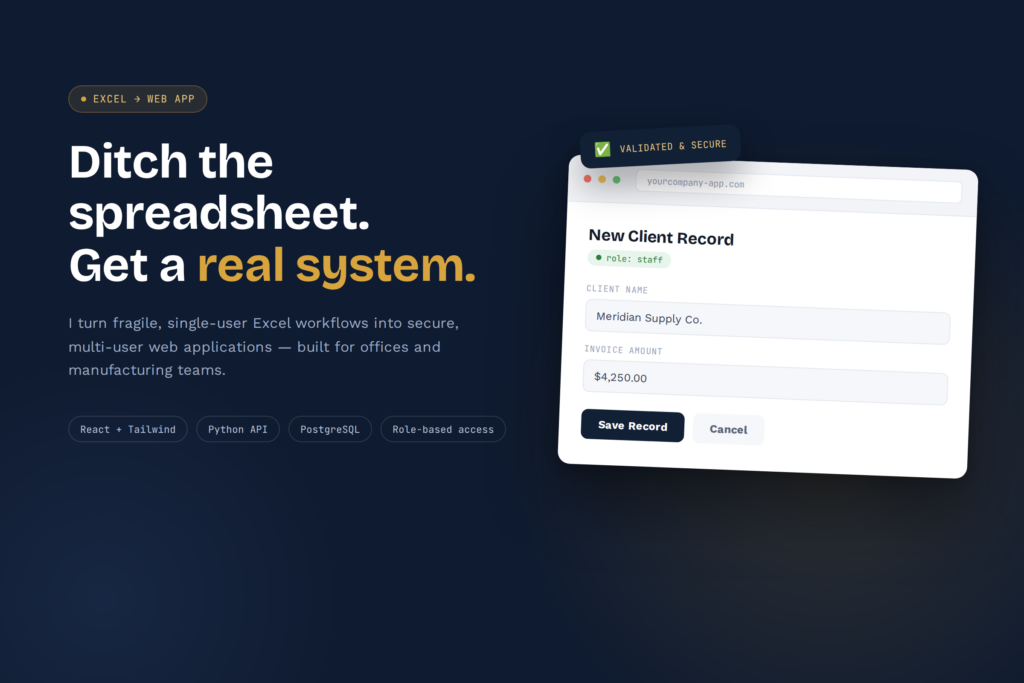 I will build a custom internal tool for your business workflow - portfolio - 0