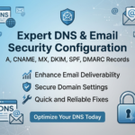 Je vais corriger les enregistrements DNS (A, CNAME, MX, DKIM, SPF, DMARC) - À distance