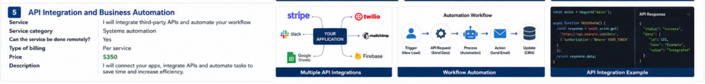J’intégrerai des API tierces et automatiserai votre flux de travail professionnel - portfolio - 0