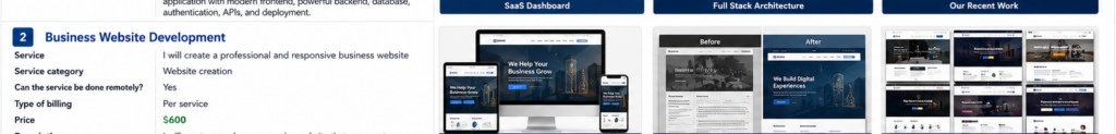 Je vais créer un site web professionnel et réactif - portfolio - 1