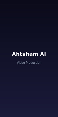 Ahtsham AI Studio - cover