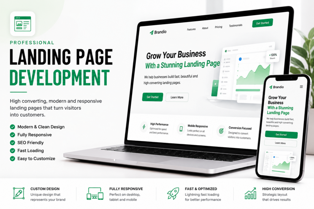 تطوير صفحة الهبوط - portfolio - 0