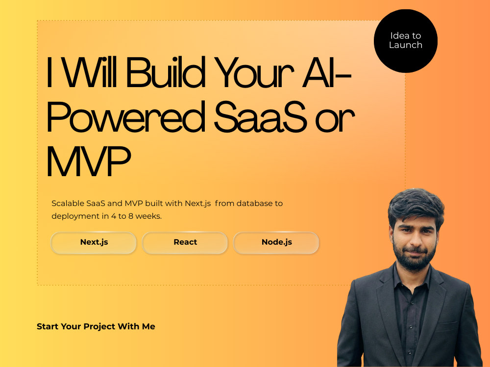 You will get SaaS MVP with Auth & Stripe using Next.js for Startups - portfolio - 0