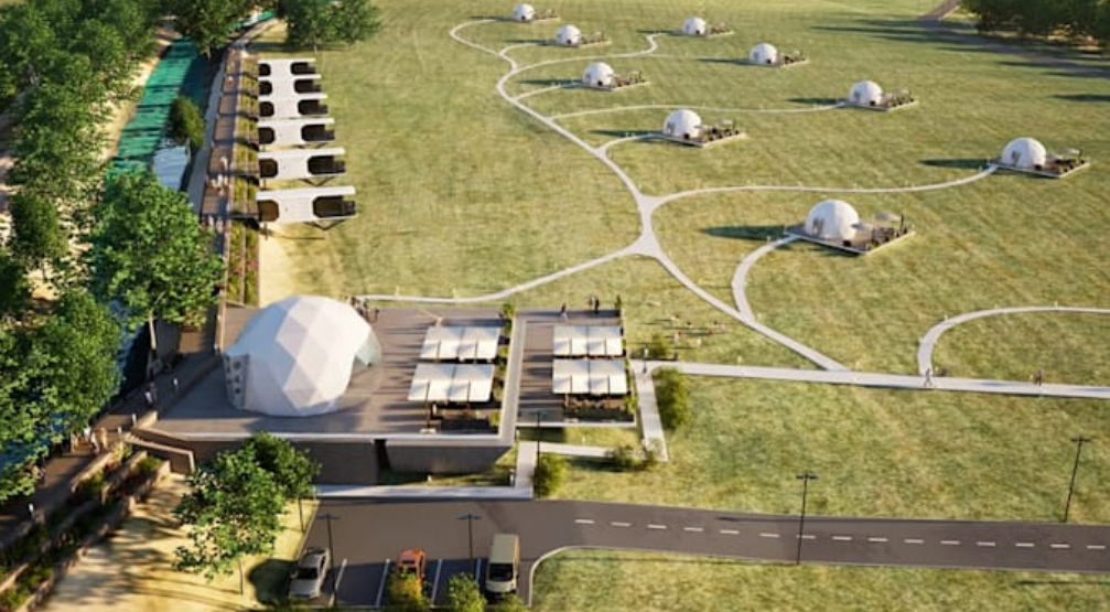 Elevate your 3d eco resort master planning, geodesic domes, landscape park design in realistic cgi rendering - portfolio - 2
