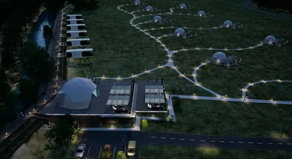Elevate your 3d eco resort master planning, geodesic domes, landscape park design in realistic cgi rendering - portfolio - 1