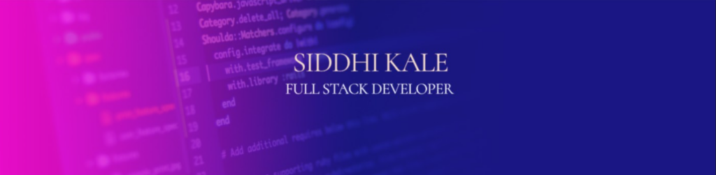 SIDDHI KALE - cover