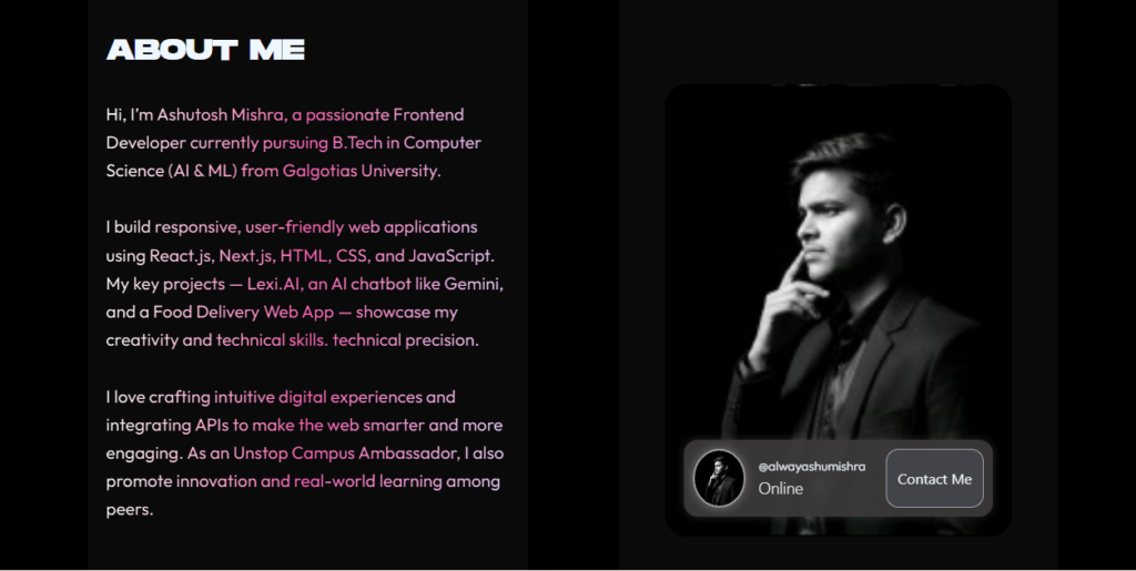 Ashutosh Mishra - portfolio - 2