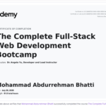 The Complete Full-Stack Web Development Bootcamp