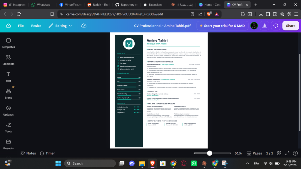 Services aux étudiants | Rédaction de CV, présentations et traduction académique - VirtuOffice.MENA - portfolio - 0
