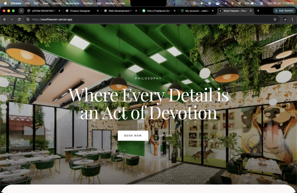I will build a professional business website for your restaurant, shop, or service business in 5 days - portfolio - 0