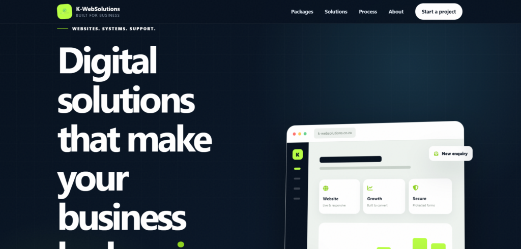 i will build a responsive one-page business website - portfolio - 0
