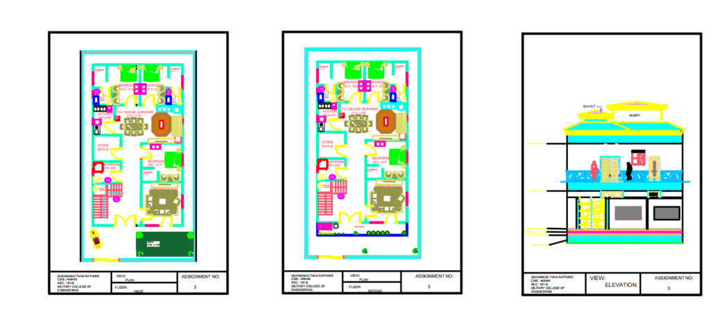 Je vais faire un JET 2D d’une maison ou de n’importe quel bâtiment en Autocad dans 7 jours - portfolio - 0