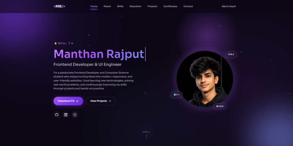 Manthan Rajput - portfolio - 0