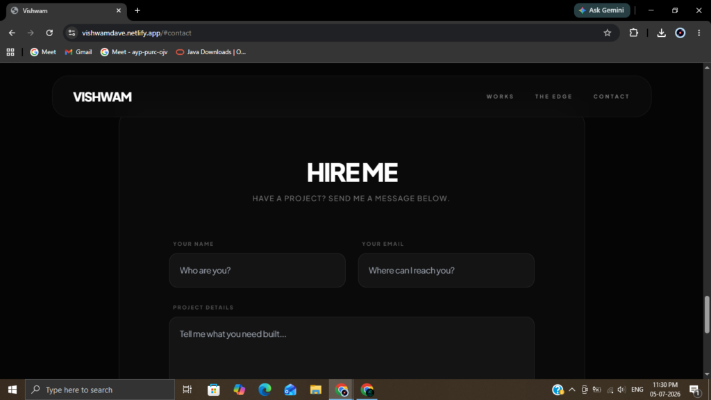 Développement HTML et CSS - portfolio - 2