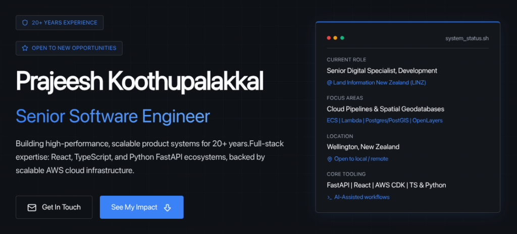 Prajeesh Koothupalakkal - portfolio - 0