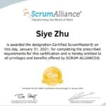 Certified Scrum Master