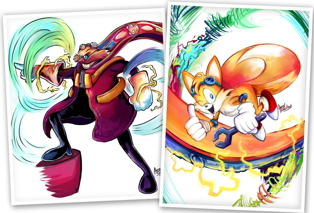 Je vais créer un personnage Sonic the Hedgehog pour toi - portfolio - 2