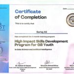 Programme de développement des compétences à fort impact pour la jeunesse GB – Data Science et Intelligence Artificielle