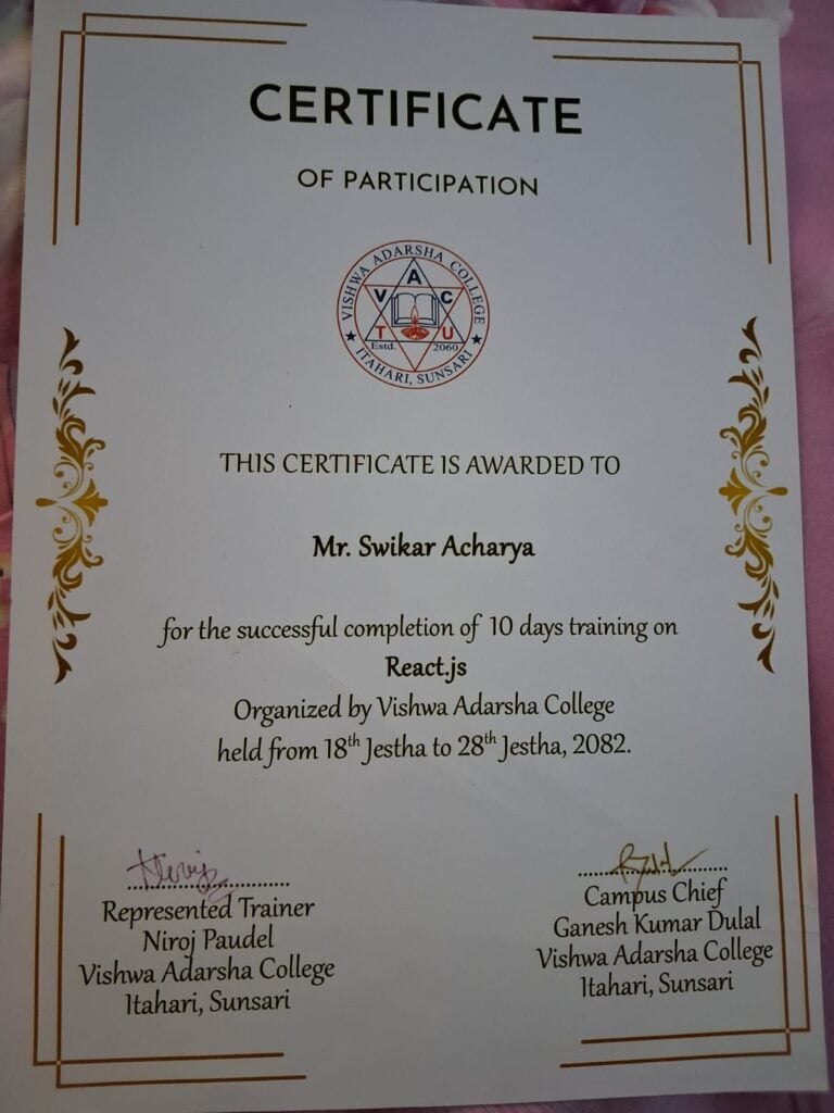 Swikar Acharya - portfolio - 1