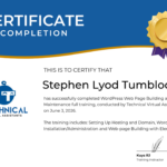 WordPress Web Page Building and TECHNICAL Maintenance