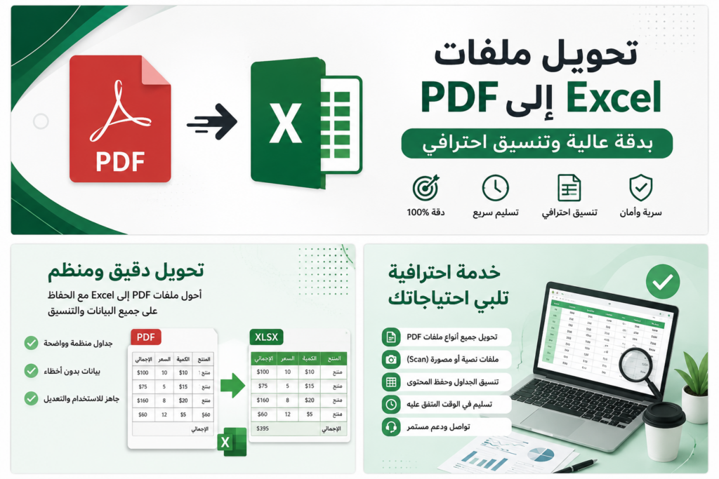 Convertir les fichiers PDF en Excel avec précision - portfolio - 1