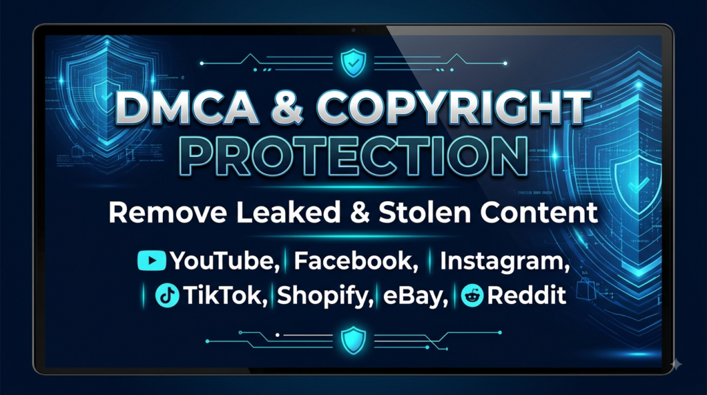 سأزيل التقييمات السيئة من ملفك الشخصي في العمل، وإزالة DMCA، وحذف الصور من وسائل التواصل الاجتماعي، فيسبوك، يوتيوب، تيك توك، إيباي، شوبيفاي