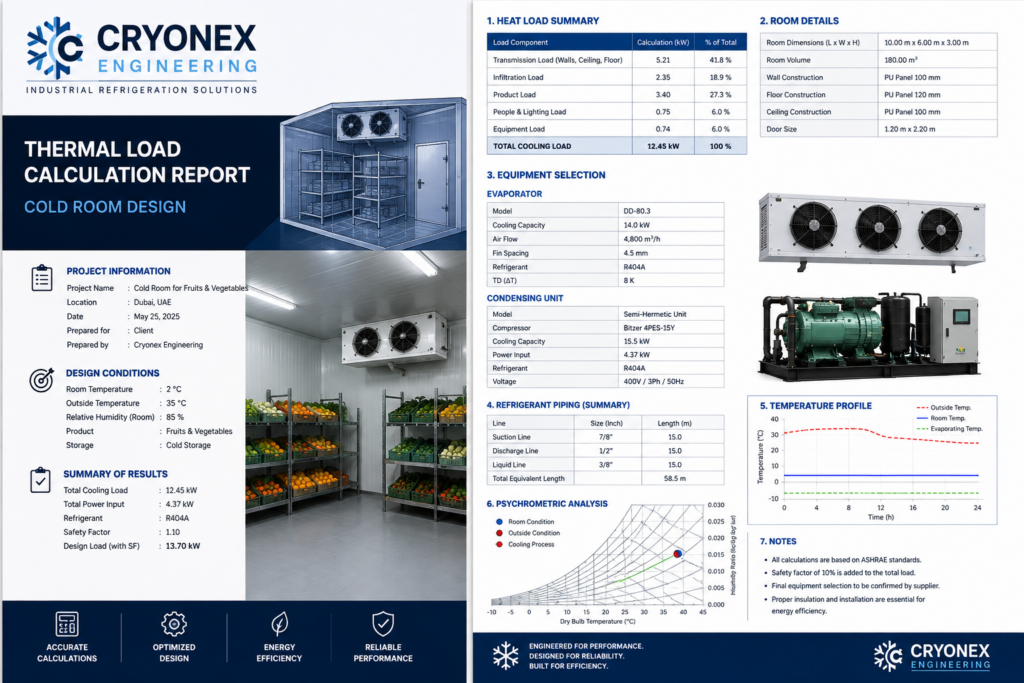 I will perform HVAC and refrigeration thermal load calculations and system design - portfolio - 1