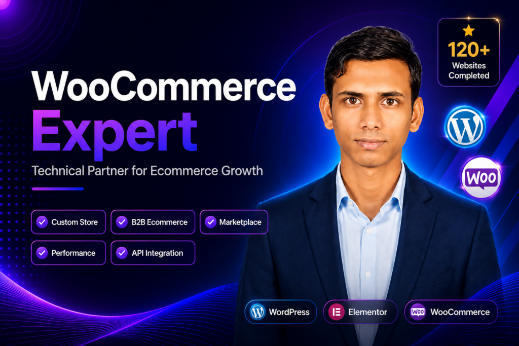 I'll Build a Professional WooCommerce Store for Your Ecommerce Business
