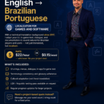 Gaming & Software Localization (English → Brazilian Portuguese)/ Price per Hour or Words