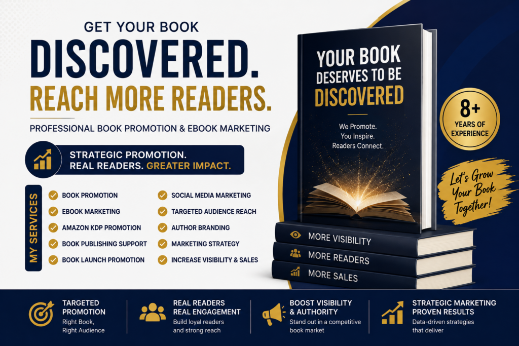 I will promote your book, book promotion, ebook marketing, Amazon kdp book publishing