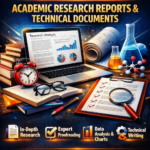 I will write and proofread academic research reports and technical documents